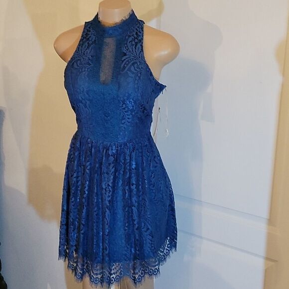 BRAND NEW TRIXXI  DARK GREEN LACE  DRESS - Picture 4 of 15